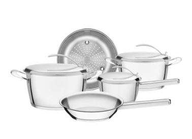 Conjunto de Panelas Tramontina Aço Inox Aço Inox 5 peça(s) Duo